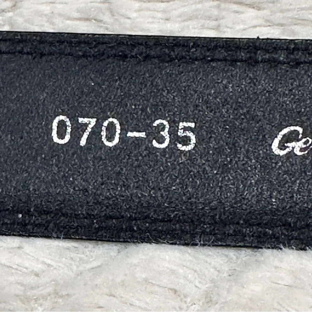 Gennaro Di Palma  Made in Italy Men's Belt Genuine Leather BLack , Silver 40